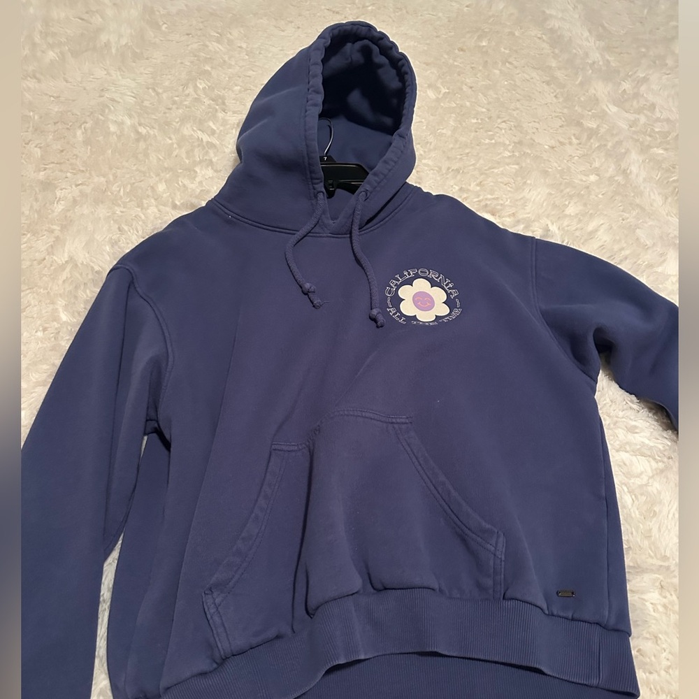 Purple graphic hoodie